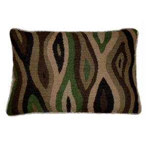 Forest Oblong Needlepoint Pillow