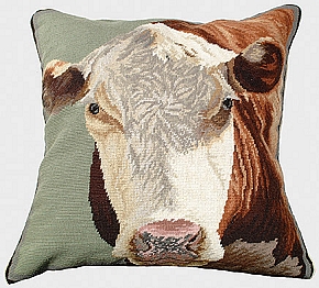 Hereford Needlepoint Pillow