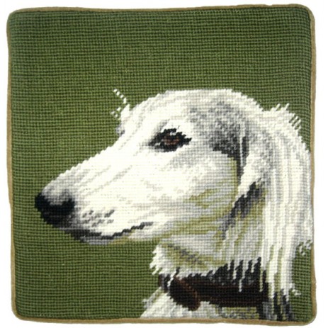 Afghan Hound Needlepoint Pillow