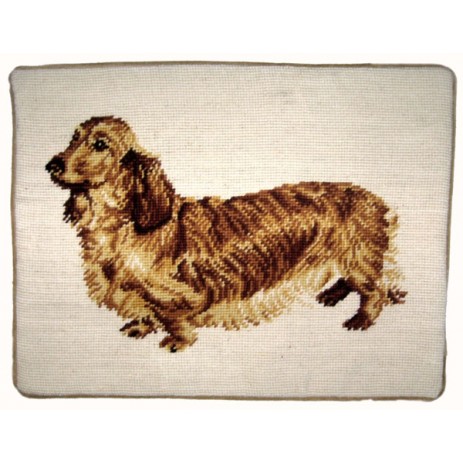 Sussex Spaniel Dog Needlepoint Pillow