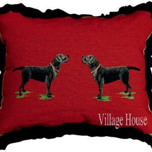 Black Labrador Pillow