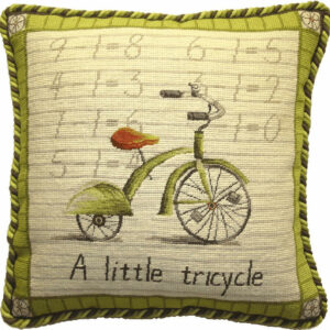 child's needlepoint pillow