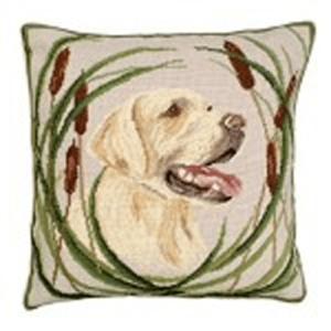 Boomer Needlepoint Pillow