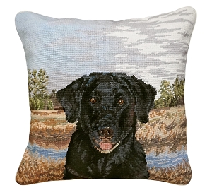 Good Boy Needlepoint Pillow