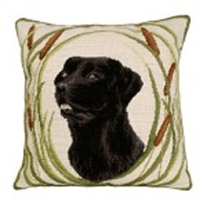 Gus Needlepoint Pillow