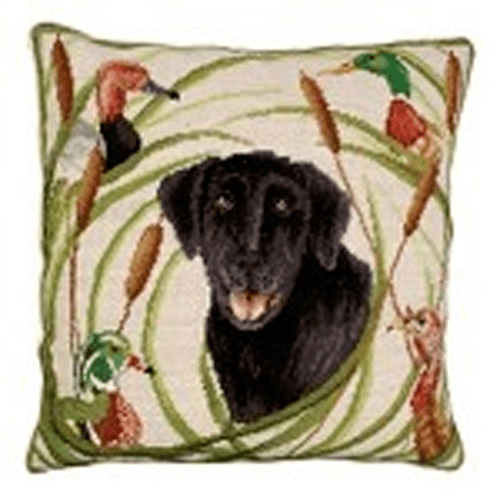 Black Labrador Dog Pillow