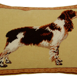 Springer Needlepoint Pillow