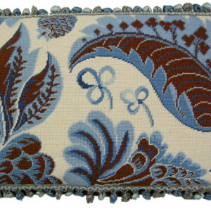 Blue on Ivory II Needlepoint Pillow