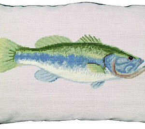 Bass Needlepoint Pillow