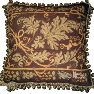 Foliage Needlepoint Pillow