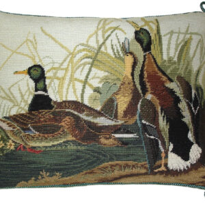 Mallard Needlepoint Pillow