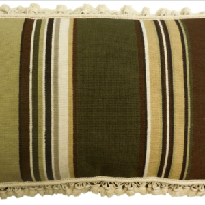 Stripped Needlepoint Pillow