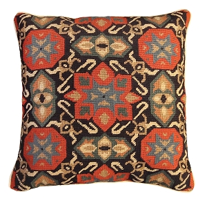 Geometric Needlepoint Pillow