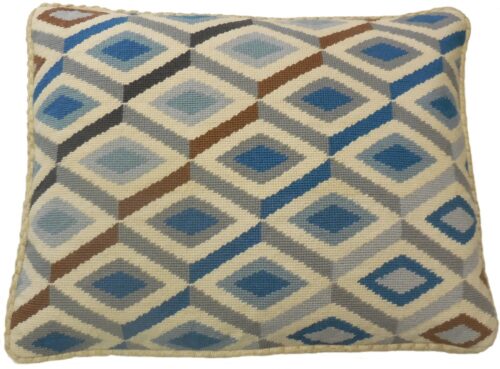 Geometric Needlepoipnt Pillow