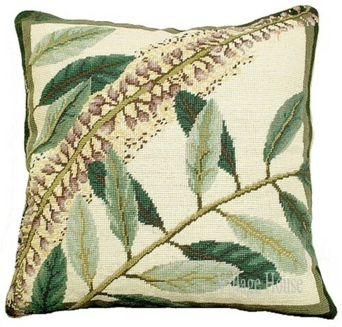 floral needlepoipnt pillow