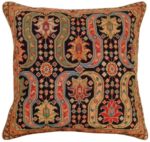 Geometric Needlepoint Pillow