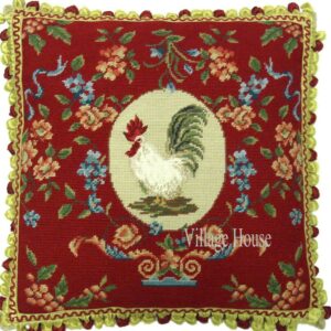 French Country Needlepoint Pillow