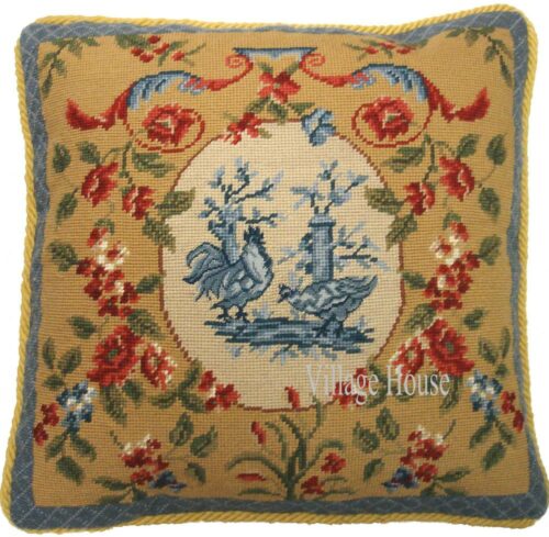 French Country Needlepoint Pillows