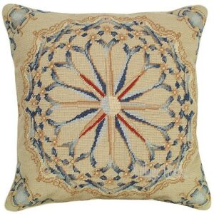 Blue Geometric Pillow