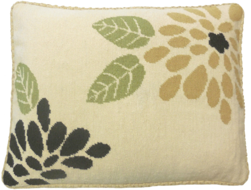 Floral Needlepoint pillow