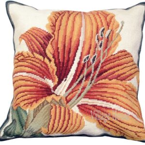 floral Needlepoint pillow