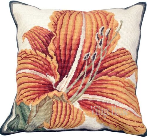 floral Needlepoint pillow