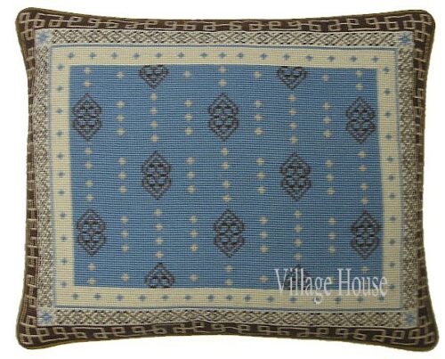 Geometric Needlepoint Pillow