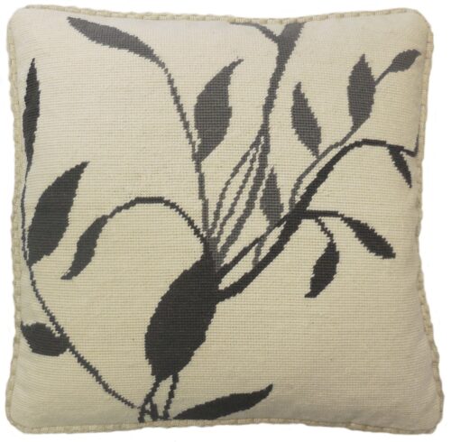 floral needlepoipnt pillow