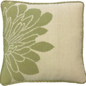 floral Needlepoint Pillow