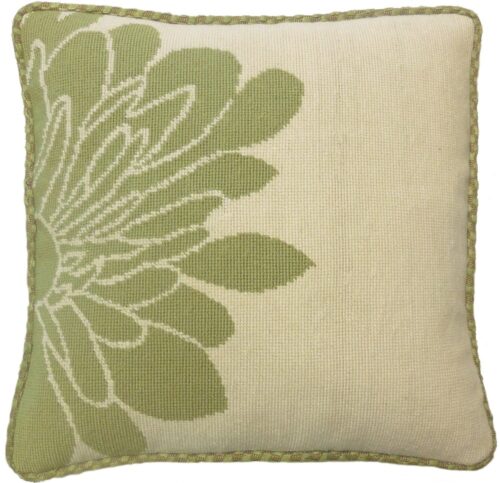 floral Needlepoint Pillow