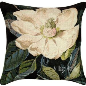 floral Needlepoint Pillow