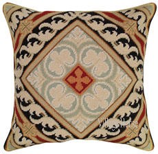 Geometric Needlepoint Pillow