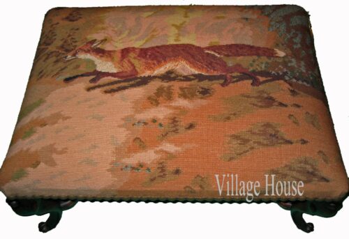 Running Fox Aubusson Weave Stool