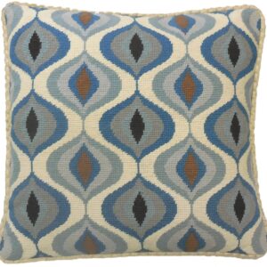 Geometric Needlepoint Pillow