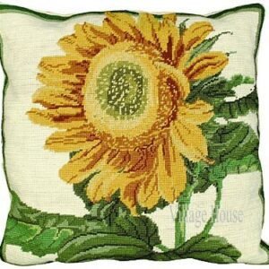 floral Needlepoint Pillow