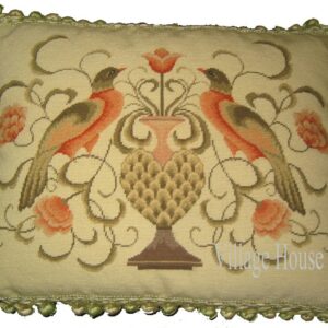 Bird Needlepoint Pillow