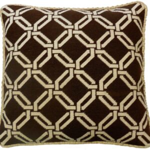 Geometric Needlepoint Pillow