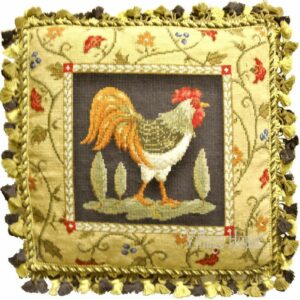 French Country Needlepoint Pillow