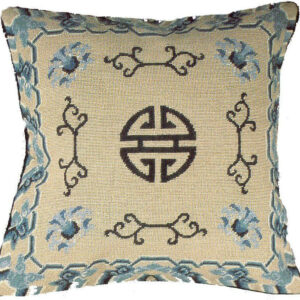 Oriental Accents Needlepoint Pillow