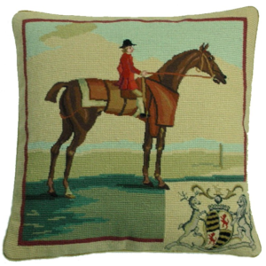Horse Needlepoint Pillow