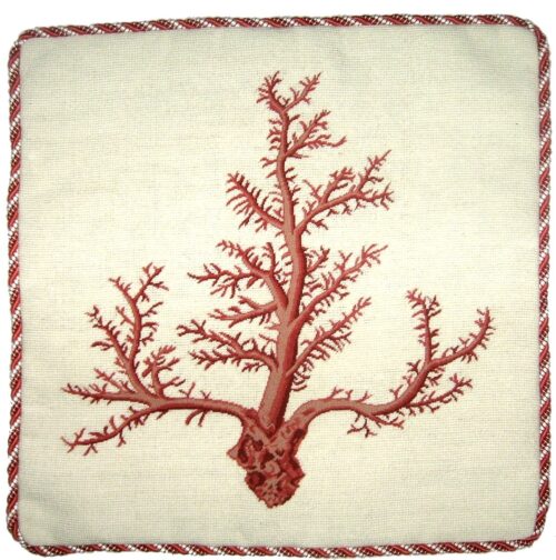 coral coastal living accent pillow