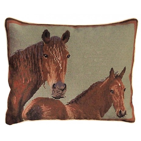 equestrian accent pillow