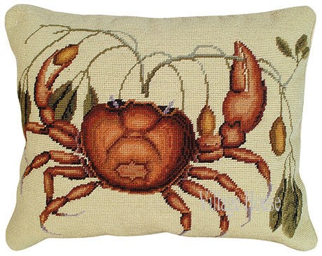 crab seashore pillow