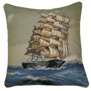 French Country Needlepoint Pillow