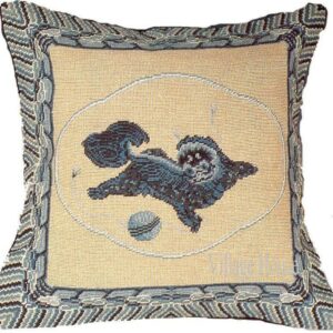 Oriental Accent Needlepoint Pillow