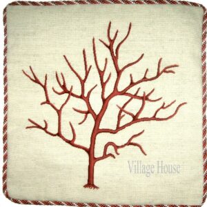 coral coastal living accent pillow