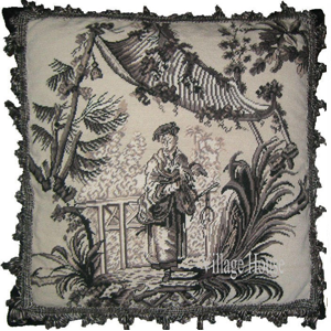 Toile Needlepoint Pillows